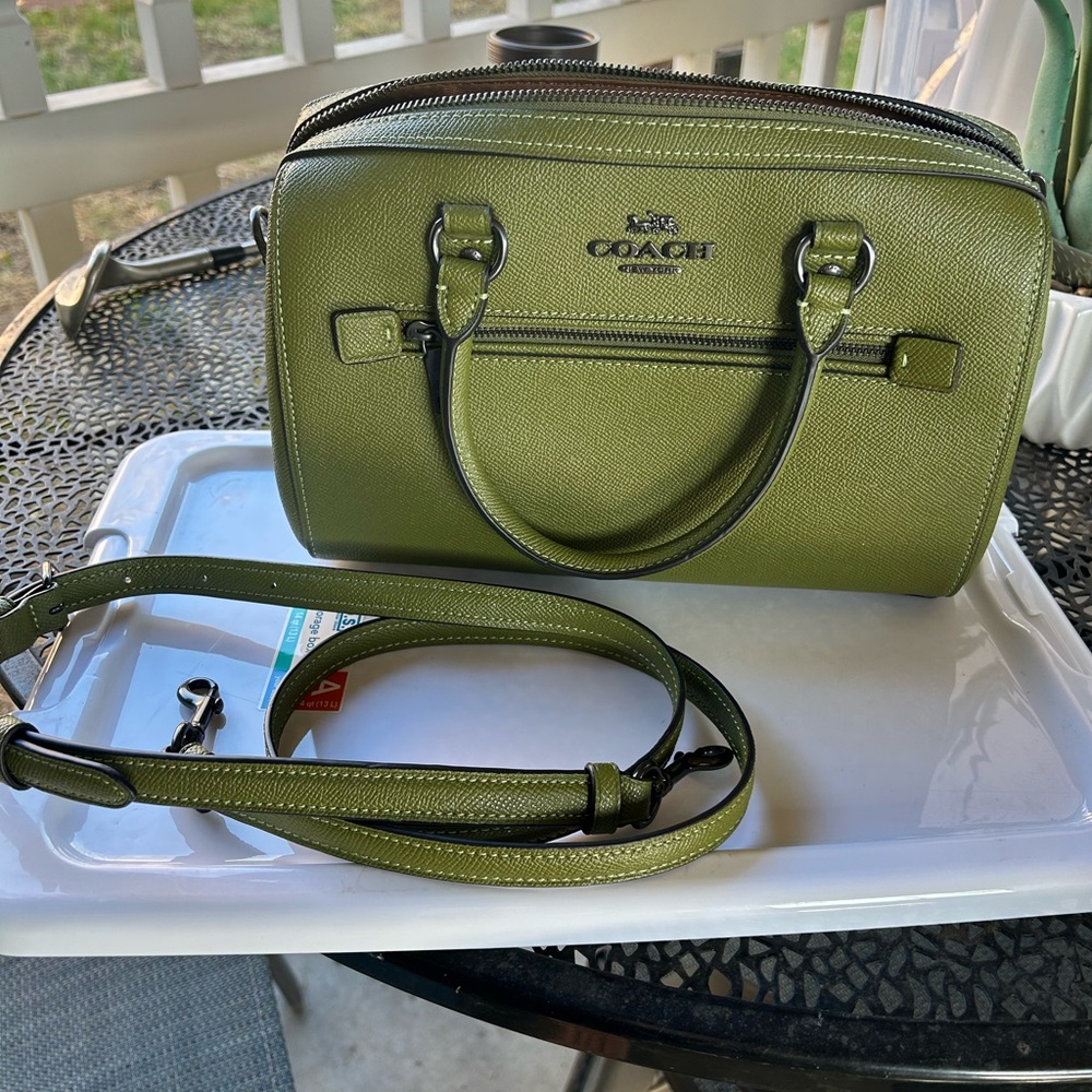 Coach Green Leather Women's Bag